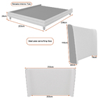 Cama Japonesa Com Cabeceira Corea King Courino Cinza / Bouclê