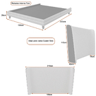 Cama Japonesa Com Cabeceira Corea Queen Courino Caramelo / Bo