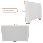 Cama Japonesa Com Cabeceira Corea Seo Casal Veludo Cinza Clar