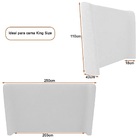 Cama Japonesa Com Cabeceira Corea Seo King Courino Off White