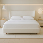 Cama Japonesa Com Cabeceira Corea Seo King Courino Off White