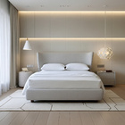 Cama Japonesa Com Cabeceira Corea Seo King Linho Cinza Clarin