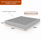 Cama Japonesa Com Cabeceira Corea Seo King Linho Terracota -