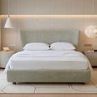 Cama Japonesa Com Cabeceira Corea Seo King Veludo Nobre Verde