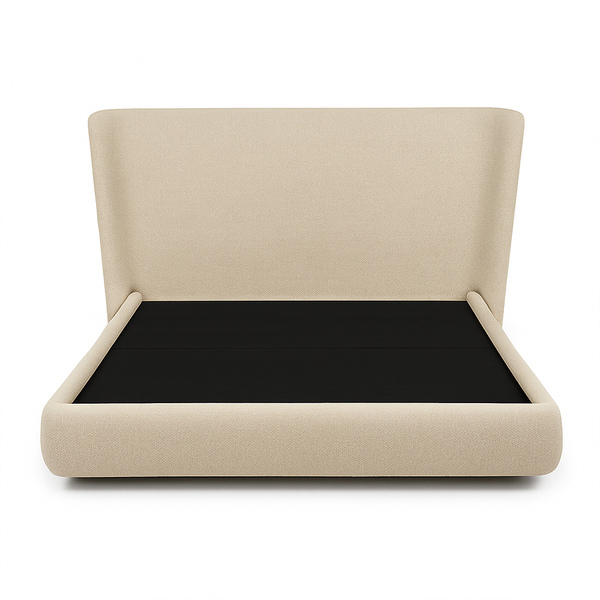 Cama Japonesa Com Cabeceira Corea Seo Queen Linho Bege - Sall