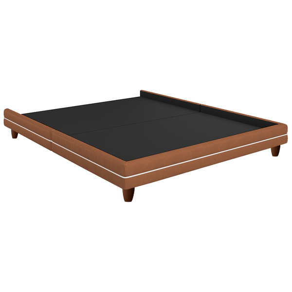 Cama Japonesa Corea Casal Courino Caramelo / Bouclê Suave Off