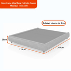 Cama Japonesa Seo Queen Bouclé Off White - Sallar Home