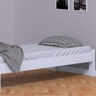 Cama Japonesa Solteiro Branca Madeira Nemargi