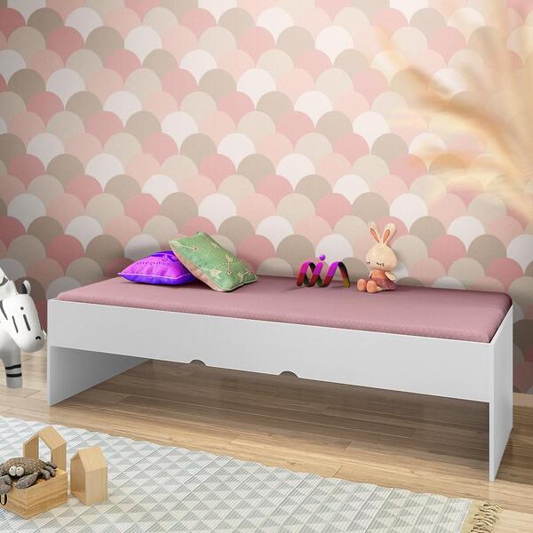 Cama Japonesa Solteiro Branco Catarina Shop Jm