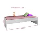 Cama Japonesa Solteiro Branco Catarina Shop Jm