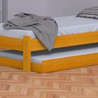 Cama Japonesa Solteiro Com Auxiliar Cerejeira Madeira Maciça