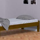 Cama Japonesa Solteiro Imbuia Com Colchão Madeira Nemargi