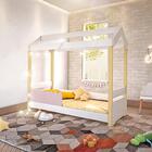 Cama Jéssica Solteiro Branco/rosê Com Led E Colchão