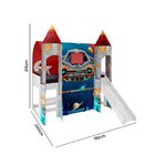 Cama Joy Espaço Com Escorregador E Dossel 2 Torres E Luz De L