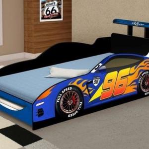 Cama Juvenil Carro Speed Azul com Colchão | Leroy Merlin