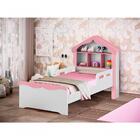 Cama Juvenil Casinha Rainha Branco/rosa Planet Baby