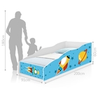 Cama Juvenil Club Foguete Com Colchão