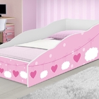 Cama Juvenil Club Nuvens Rosa Menina