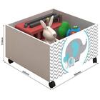 Cama Juvenil Com 2 Baús E Escadinha Elefante Verde Amendoa