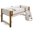 Cama Juvenil Com 2 Baús E Escadinha Naty Adesivada Elefante R