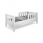 Cama Juvenil Com Proteção Essenza Branca E Rosa