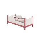Cama Juvenil Cristal Branco/rosa - Vitamov