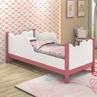 Cama Juvenil Cristal Branco/rosa - Vitamov