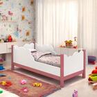 Cama Juvenil Em Nuvem Cartagena Branca E Rosa Com Colchão