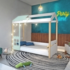 Cama Juvenil Livia Menta Com Led - Divaloto