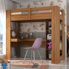 Cama Juvenil Montreal Com Escrivaninha Multifuncional Yescasa