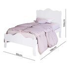Cama Juvenil Nina  106x95x196cm Branco/nature