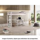 Cama Juvenil Solteiro Alta Prime Iii Com Escrivaninha Casatem