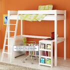 Cama Juvenil Solteiro Mezanino Laca Escrivaninha Casatema