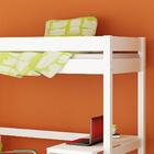 Cama Juvenil Solteiro Mezanino Laca Kit Escritório Casatema