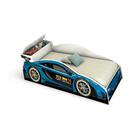 Cama Juvenil Speed Com Baú Azul