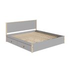 Cama King 4 Gavetas Íris Cabecasa Madeiraoriginals Cinza/natu