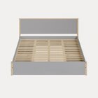 Cama King 4 Gavetas Íris Cabecasa Madeiraoriginals Cinza/natu