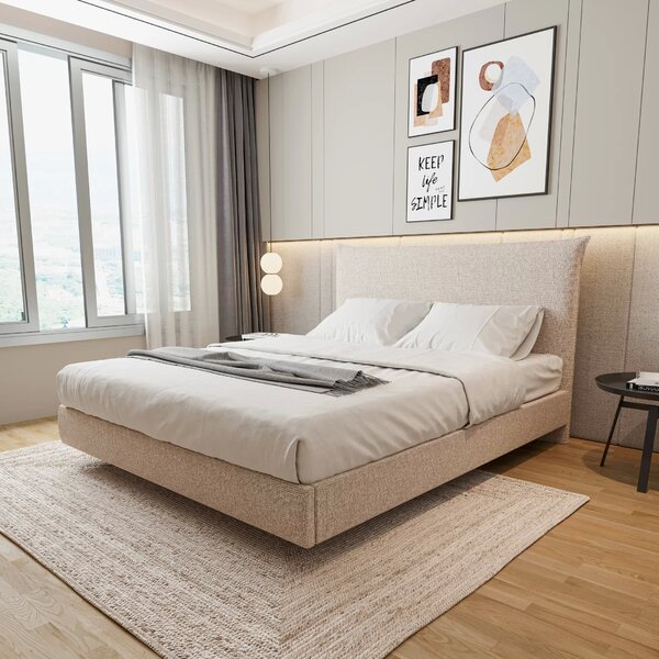 Cama King Boreal Flutuante Cabecasa Madeiraoriginals