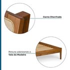 Cama King Com Madeira Maciça Viena 207x111x230cm Mel