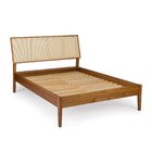 Cama King Com Madeira Maciça Viena 207x111x230cm Mel