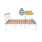 Cama King Em Aço Begônia Cabecasa Madeiraoriginals