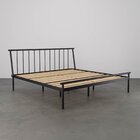 Cama King Em Aço Begônia Cabecasa Madeiraoriginals Cinza Graf