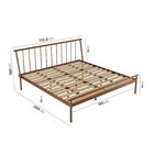 Cama King Em Aço Begônia Cabecasa Madeiraoriginals Cobre