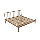Cama King Em Aço Begônia Cabecasa Madeiraoriginals Cobre