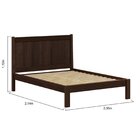 Cama King Em Madeira Maciça 112x214cm Modena Capuccino