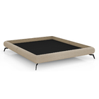 Cama King Japonesa 210cm Pés Alumínio Haru Bouclé Suave Off W