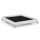 Cama King Japonesa Pés Alumínio Haru Bouclé Off White - Salla