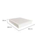Cama King Oriente Off White