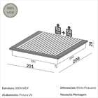 Cama King Oriente Off White