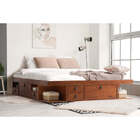 Cama King Size Com Gavetas Bali - Caramelo - Meu Móvel De Mad